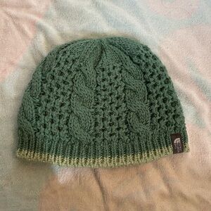 The North Face Green knit Beanie